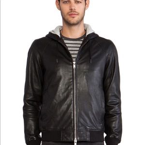 Marc by Marc Jacobs hooded Leather jacket, size L